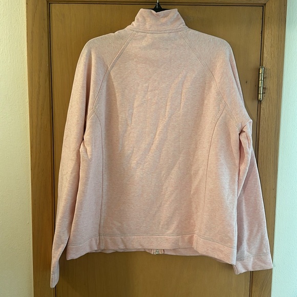 Pendleton Women’s Full Zip Cotton Sweatshirt Stretch Pink Size XL - Picture 7 of 9